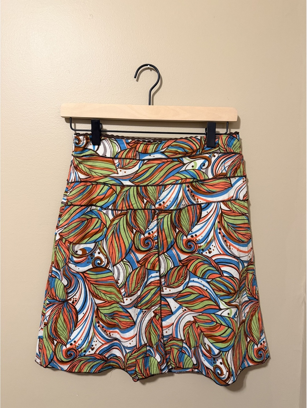 BCX Colorful Abstract Paisley Mini Skirt Size XS